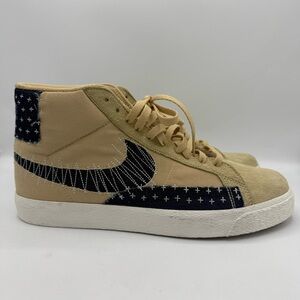 NIKE SB ZOOM BLAZERS MID MENS SIZE 12 SASHIKO SESAME/NAVY - CT0715-200
